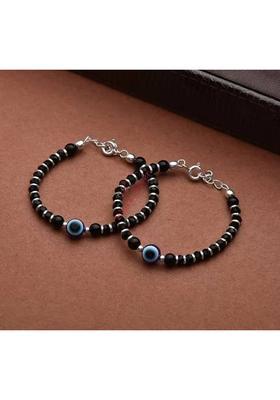 Crystal, Sterling Silver, Evil Eye Bracelet&nbsp;&nbsp;(Pack of 2)
