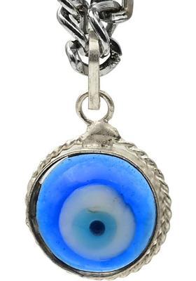 Shri Chamunda Nandikeshwar Evil Eye Locket, Blue Turkish Nazar Necklace, Evil Eye Pendant Glass Locket