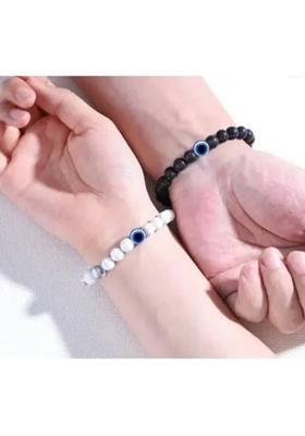 Stone Silver Bracelet Set&nbsp;&nbsp;(Pack of 2)
