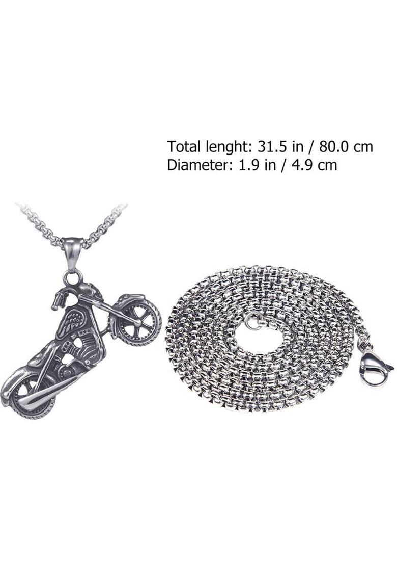 Stainless Steel Silver Silver Jewel Set&nbsp;&nbsp;(Pack of 2) - Indya