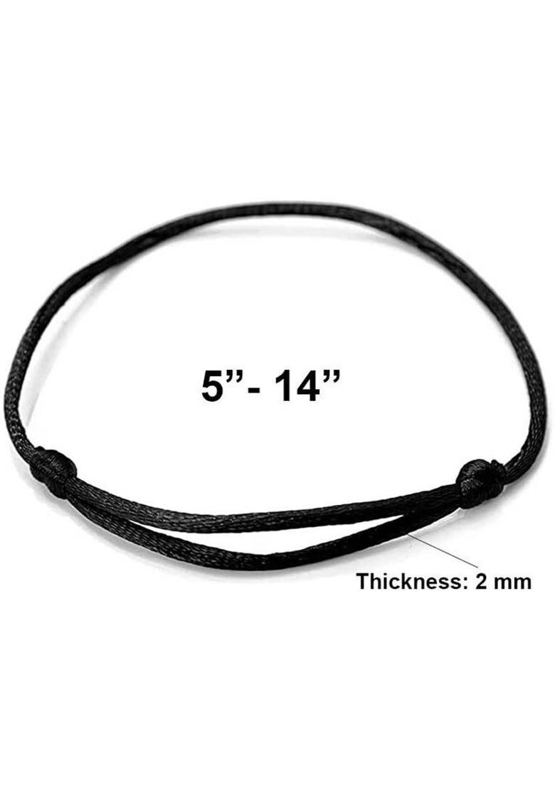 SUSVIJ Nazar Dhaga Anklet For Evil Eye & Good Luck,for Success for Men, Women Fabric Anklet&nbsp;&nbsp;(Pack of 6) - Indya