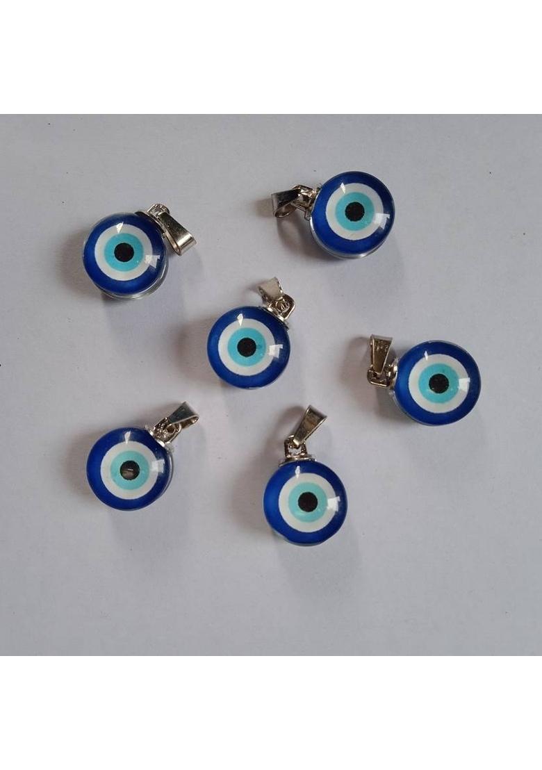 Khushi Traders nazariya Blue Turkish Evil Eye Pendant girls 5pc Crystal Crystal, Stone Pendant - Indya