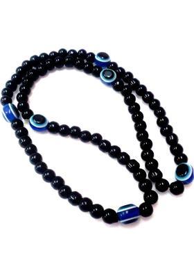 Blue & Black Beads Mala as to Protect From Evil Eye Pack Of 1 Pcs Plastic Chain