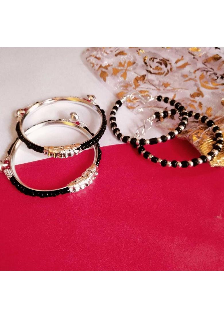 Metal, Alloy Charm Bracelet&nbsp;&nbsp;(Pack of 2) - Indya