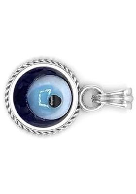 APSLOOSE 14.25 Ratti 13.75 Crt Original Turkish Nazariya Natural Blue Evil Eye Pendants Silver Brass Locket