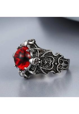 Women Ring (Pack of 2) Stainless Steel Silver Plated Ring