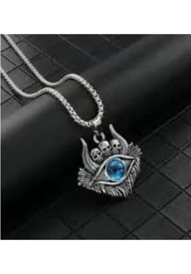 TODANI JEMS Thriling Evil Eye Pendant Stainless Steel Locket Set