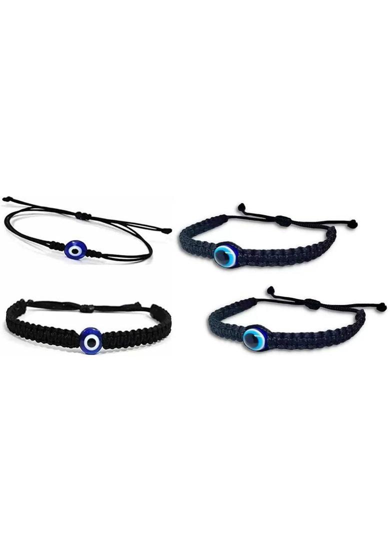 Fabric Bracelet Set&nbsp;&nbsp;(Pack of 4) - Indya