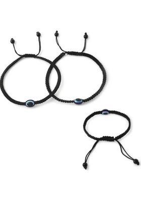 Evil Eye Anklet and Bracelet Combo for Women Brass Anklet&nbsp;&nbsp;(Pack of 3)