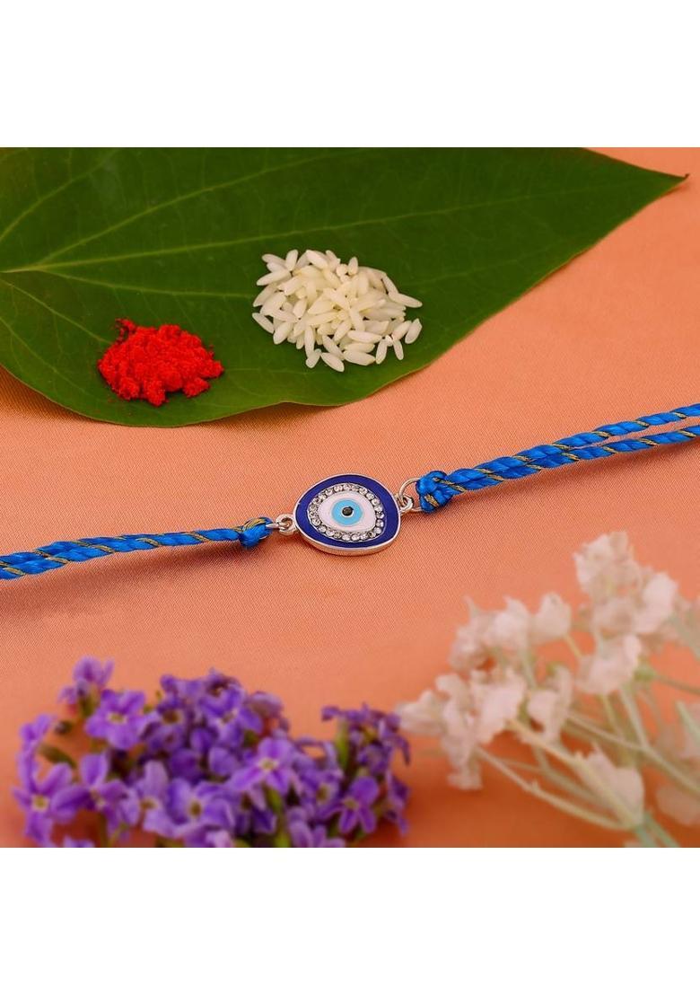 Alloy Rhodium Bracelet - Indya