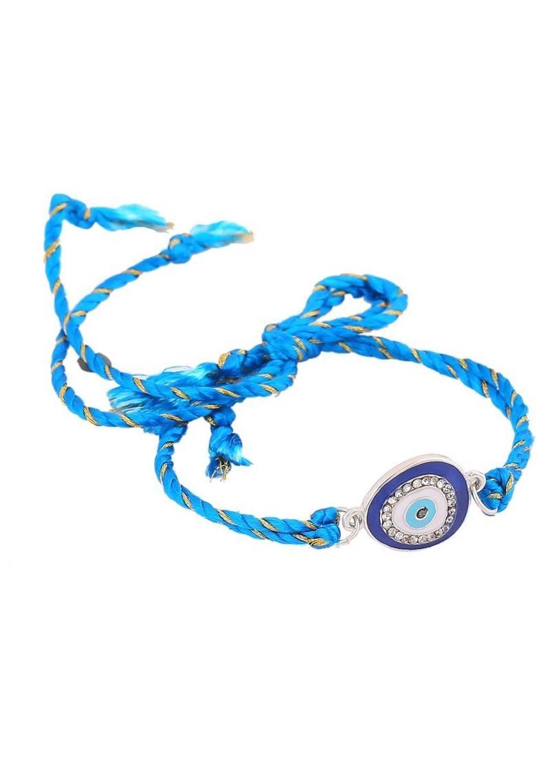 Alloy Rhodium Bracelet - Indya