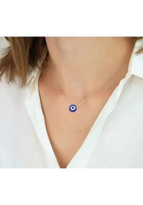 Divin Crysttal Evil Eye Pendant Charm Gold-plated Glass, Metal Pendant