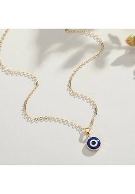 TODANI JEMS Evil Eye Pendant for Girl and Women, Stylish Daily/Partywear Locket Gold-plated Stainless Steel Pendant