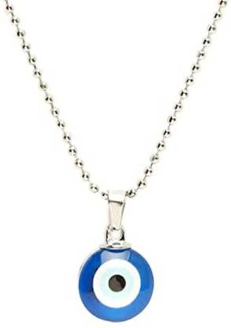 m a enterprises Evil Eye Pendant for Women and Girls Gold-plated Brass Pendant Silver Stainless Steel Pendant - Indya