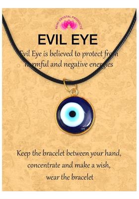 REIKI CRYSTAL PRODUCTS Blue Turkish Evil Eye Pendant 25mm for unisex Crystal Crystal Pendant