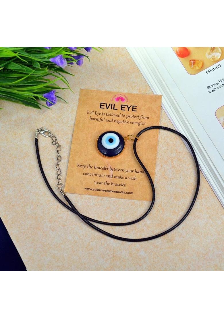 REIKI CRYSTAL PRODUCTS Blue Turkish Evil Eye Pendant 25mm for unisex Crystal Crystal Pendant - Indya