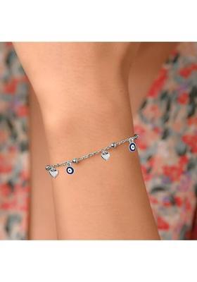 Metal Crystal Silver Bracelet