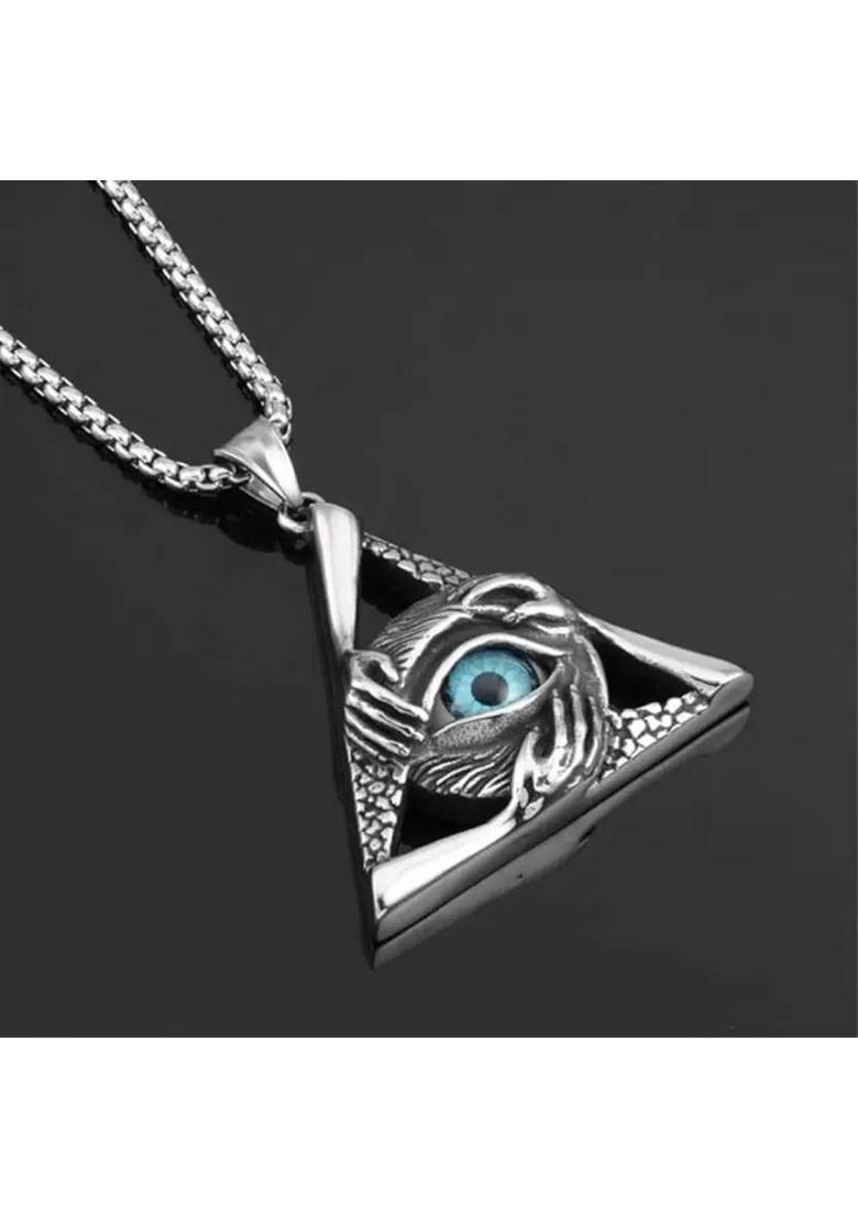 Stainless Steel Silver Blue, Silver, Green Jewel Set&nbsp;&nbsp;(Pack of 2) - Indya