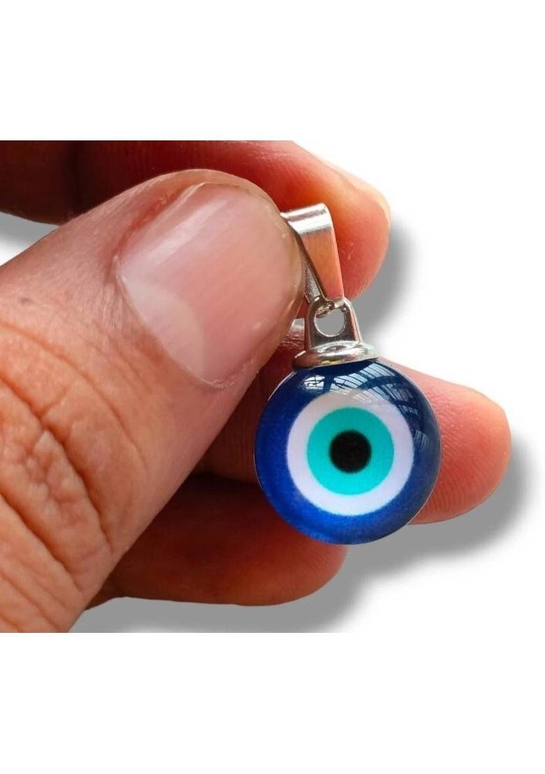 Vanishree World Natural Blue Evil Eye (Nazar) Pendant Protect You From Bad Eyes. Copper Crystal Crystal Locket - Indya