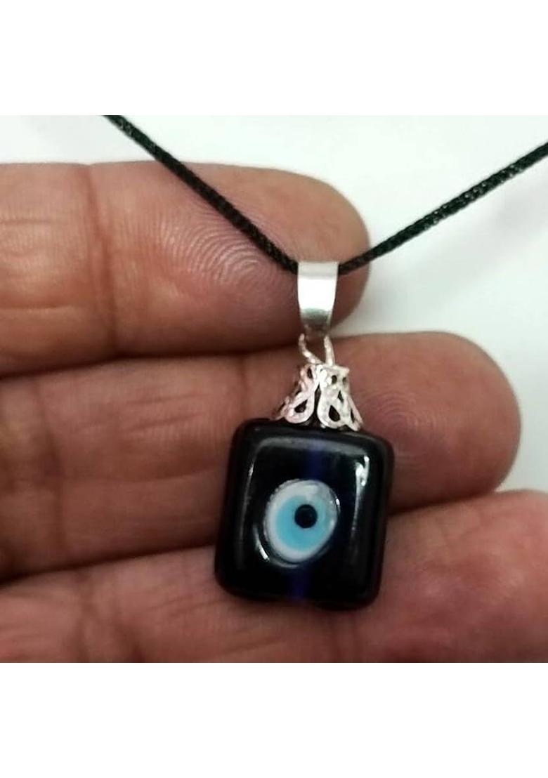 AIR9999 Set Of 2 Evil Eye Lucky Charm Protection Pendant Locket Amulet For Men And Women Crystal Crystal Pendant - Indya