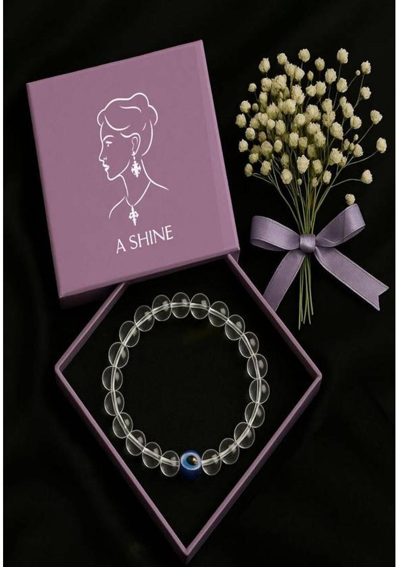 Crystal Beads, Agate, Crystal, Jade, Quartz Bracelet - Indya