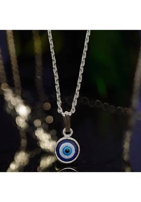 University Trendz Evil Eye Unique Pendant For Girls and Women Silver Crystal Stainless Steel Pendant