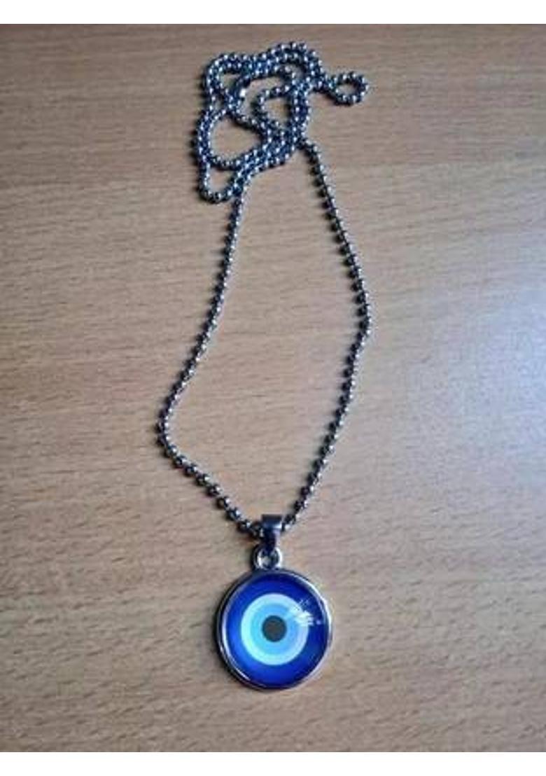 Aksha Collection Silver Crystal Pendant Set - Indya