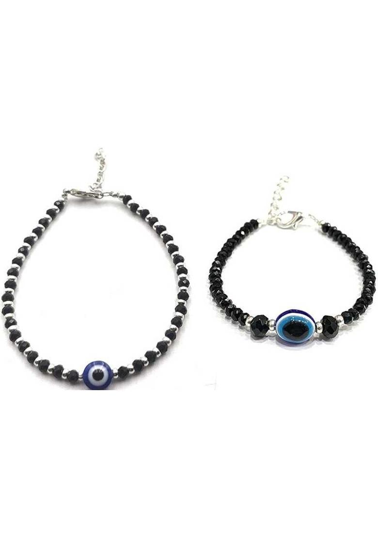 Fabric Zircon Bracelet&nbsp;&nbsp;(Pack of 2) - Indya