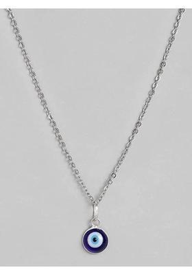 Ruhi Stylish & Fashionable Evil Eye Pendant chain and Bracelet for Girls & Women. Onyx Alloy Pendant Set