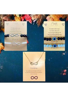 Glass Gold Jewel Set&nbsp;&nbsp;(Pack of 3)