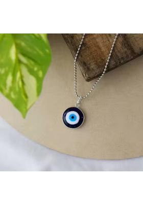 ANVIKA Evil Eye Pendant Chain For Girls And Boys Fancy Pendant Chain Silver Crystal Stainless Steel Pendant
