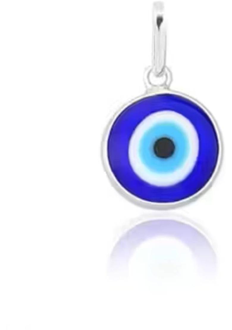 ANVIKA Evil Eye Pendant Chain For Girls And Boys Fancy Pendant Chain Silver Crystal Stainless Steel Pendant - Indya