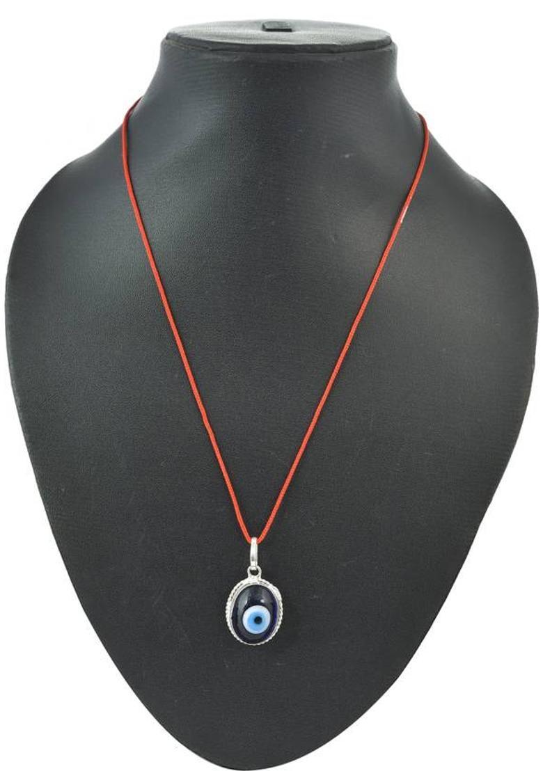 GIACOMO A+ Quality evil eye Protection Nazriya Pendant For Men & Women Silver Beads Brass, Alloy Pendant - Indya