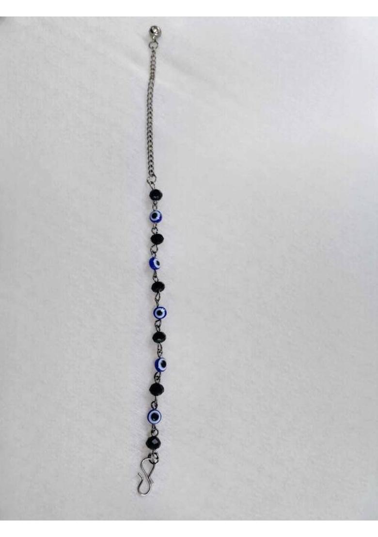 Metal Beads Silver Bracelet - Indya