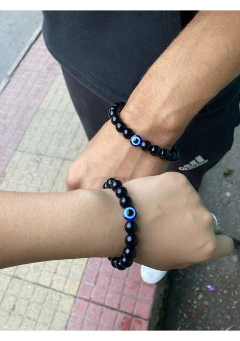 Glass Beads Bracelet&nbsp;&nbsp;(Pack of 4) - Indya