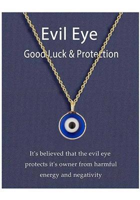 Syfer Evil Eye Pendant for Women and Girls Trendy Evil Eye Girls Necklace Party Wear Gold-plated Brass Pendant