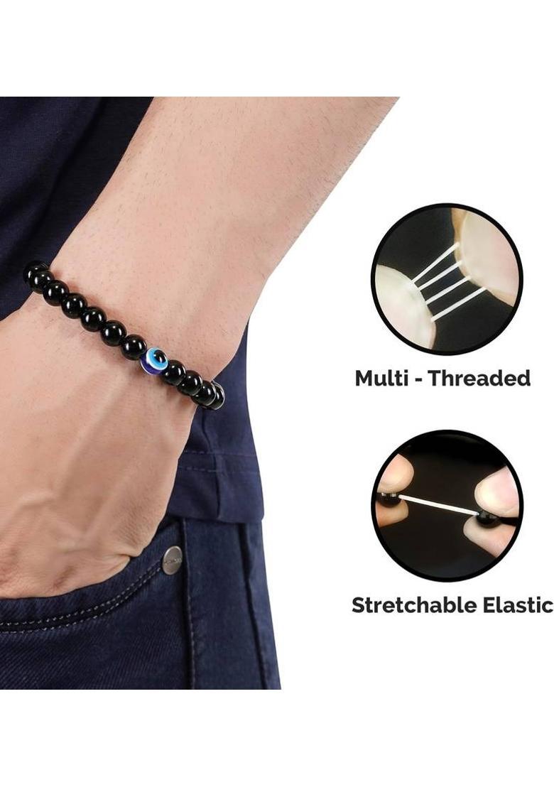 Evil Eye Beads Bracelet&nbsp;&nbsp;(Pack of 2) - Indya