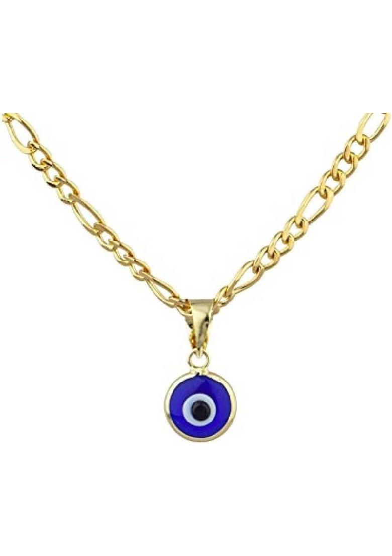 KUNDLI GEMS Evil Eye Stone Pendant Protection Evil For unisex Gold-plated Crystal Stone Pendant - Indya