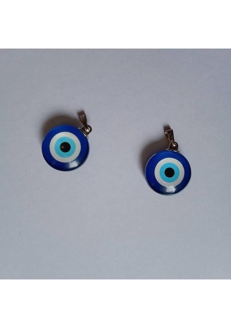 Khushi Traders Blue Evil Eye Pendant Original Turkish Evil Eye For Women, Crystal Locket 2 pc Crystal Pendant - Indya
