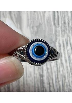 Beautiful & Stylish EVIL EYE Ring For Girls & Women Stainless Steel, Alloy Silver Plated Ring