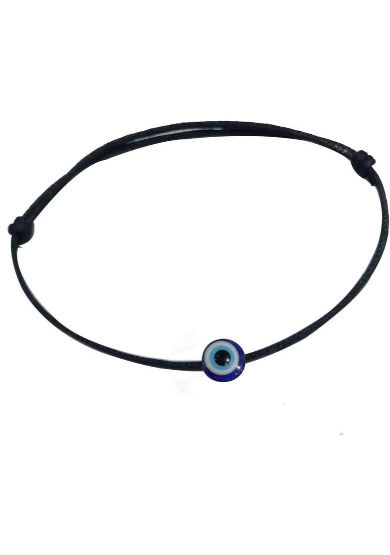 new Evile Eye Anklet with Black Cottan Thread Cotton Dori Anklet - Indya
