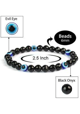 Stone, Crystal, Evil Eye Beads, Agate Bracelet