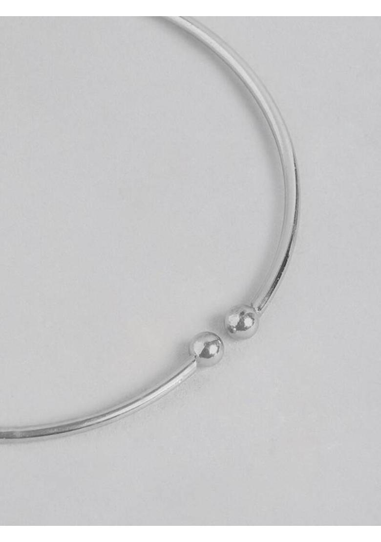 Evil Eye Silver Charm Bracelet&nbsp;&nbsp;(Pack of 2) - Indya