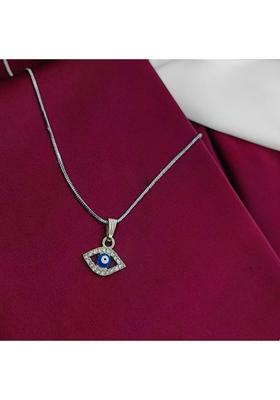AD Enterprises Evil Eye Nazar Suraksha Pendant Charm Sterling Silver Zircon Alloy Pendant