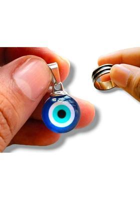 Kumar Gems Evil Eye Pendant and round challa for Men, Women, Girls Crystal Locket