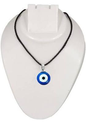 Armoise Blue Evil Eyes Nazar Suraksha Kavach Pendant Locket with Cotton Dori Fabric Locket