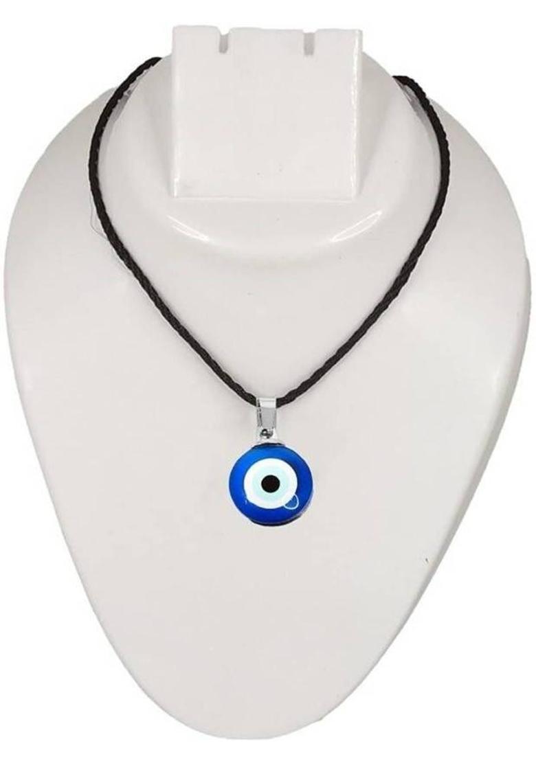 Armoise Blue Evil Eyes Nazar Suraksha Kavach Pendant Locket with Cotton Dori Fabric Locket - Indya