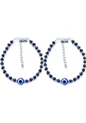 Crystal Silver Charm Bracelet&nbsp;&nbsp;(Pack of 2)