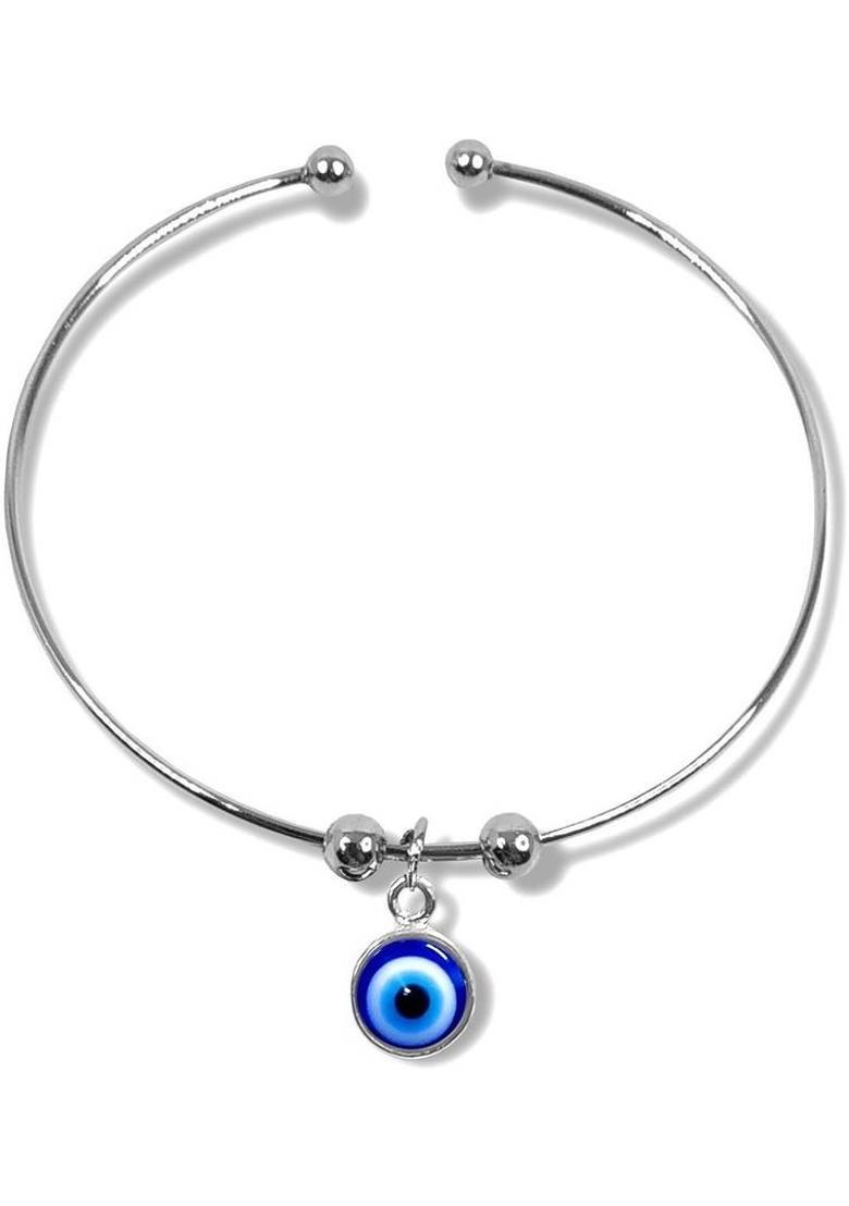 Stainless Steel Silver Kada&nbsp;&nbsp;(Pack of 2) - Indya