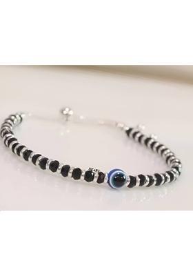 Crystal Black Silver Bracelet